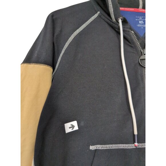 New Orleans Saints Tommy Hilfiger Hoodie Sweatshirt Womens S Black Gold Full Zip - Picture 6 of 13